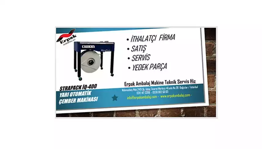 Strapack İQ400 Çember Makinası Satış & Servis & Yedek Parça