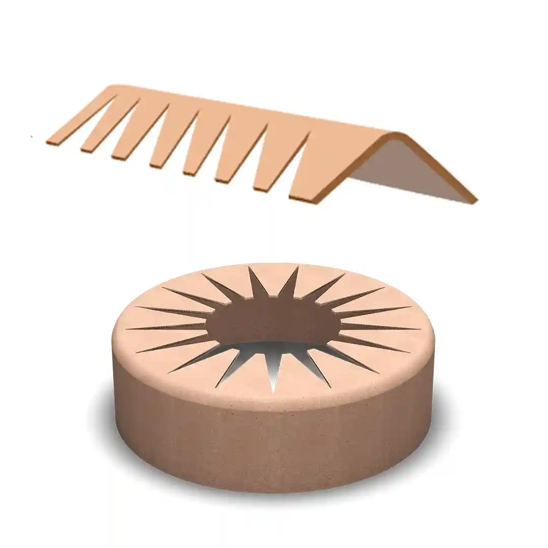 Çentikli karton köşebent